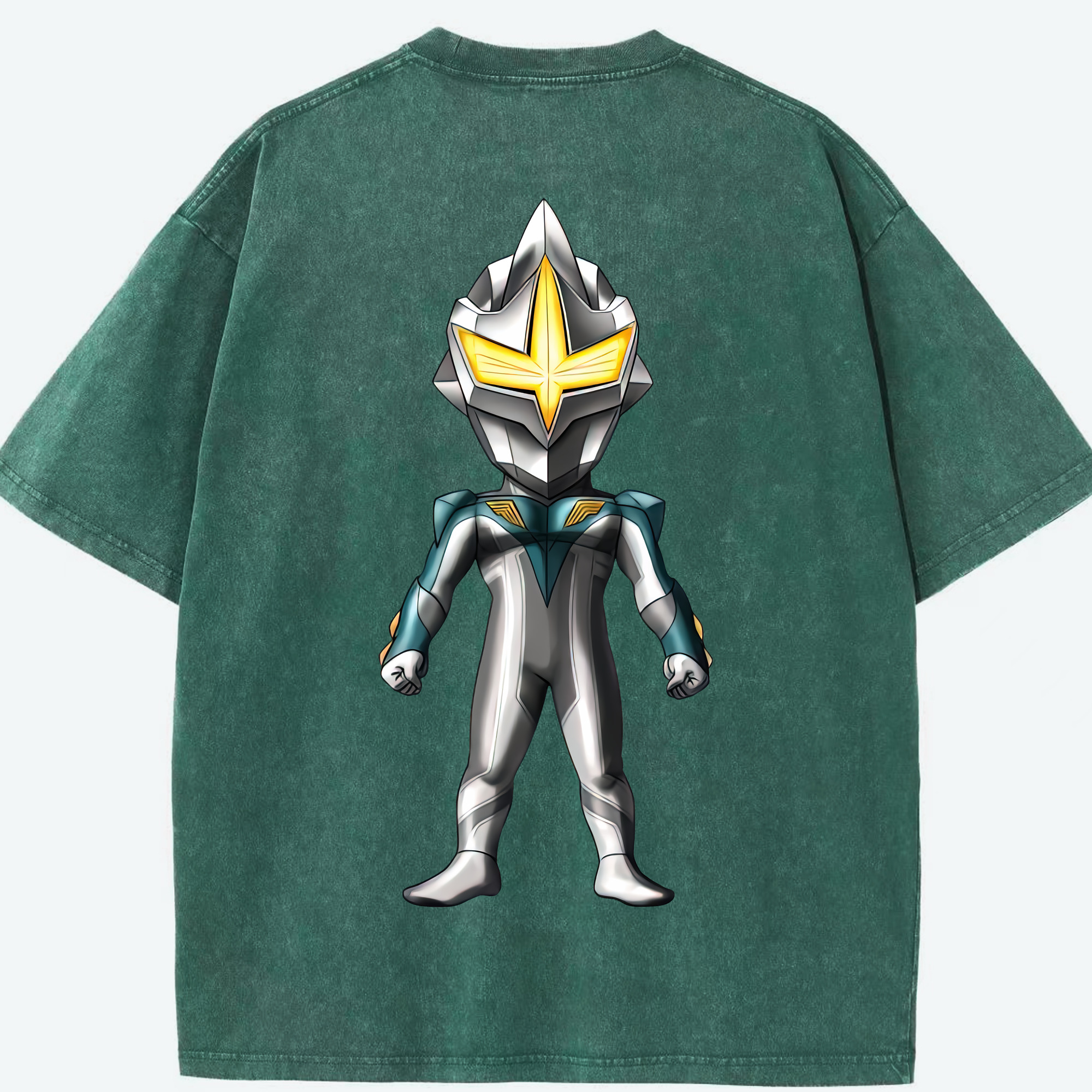 （画像用） ウルトラマン Ultraman 綿100% ヴィンテージ風 半袖Tシャツ（背面プリント）